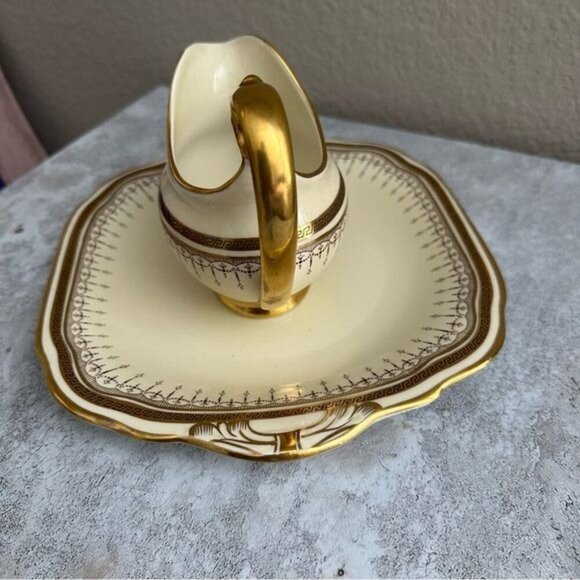 Jackson & Gosling Grosvenor China Milk Jug, pattern # 8369 Porcelain Creamer Set - Picture 4 of 8